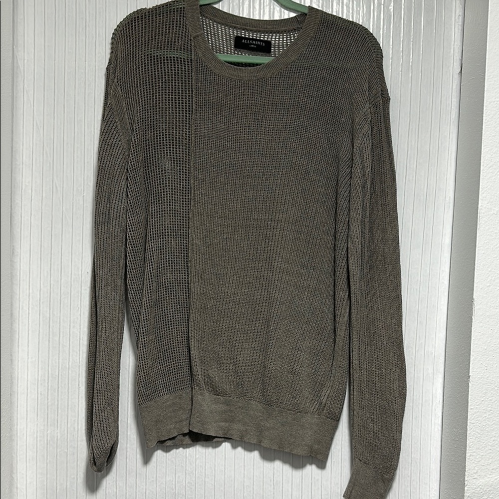 All Saints Men's Knit Sweater Large